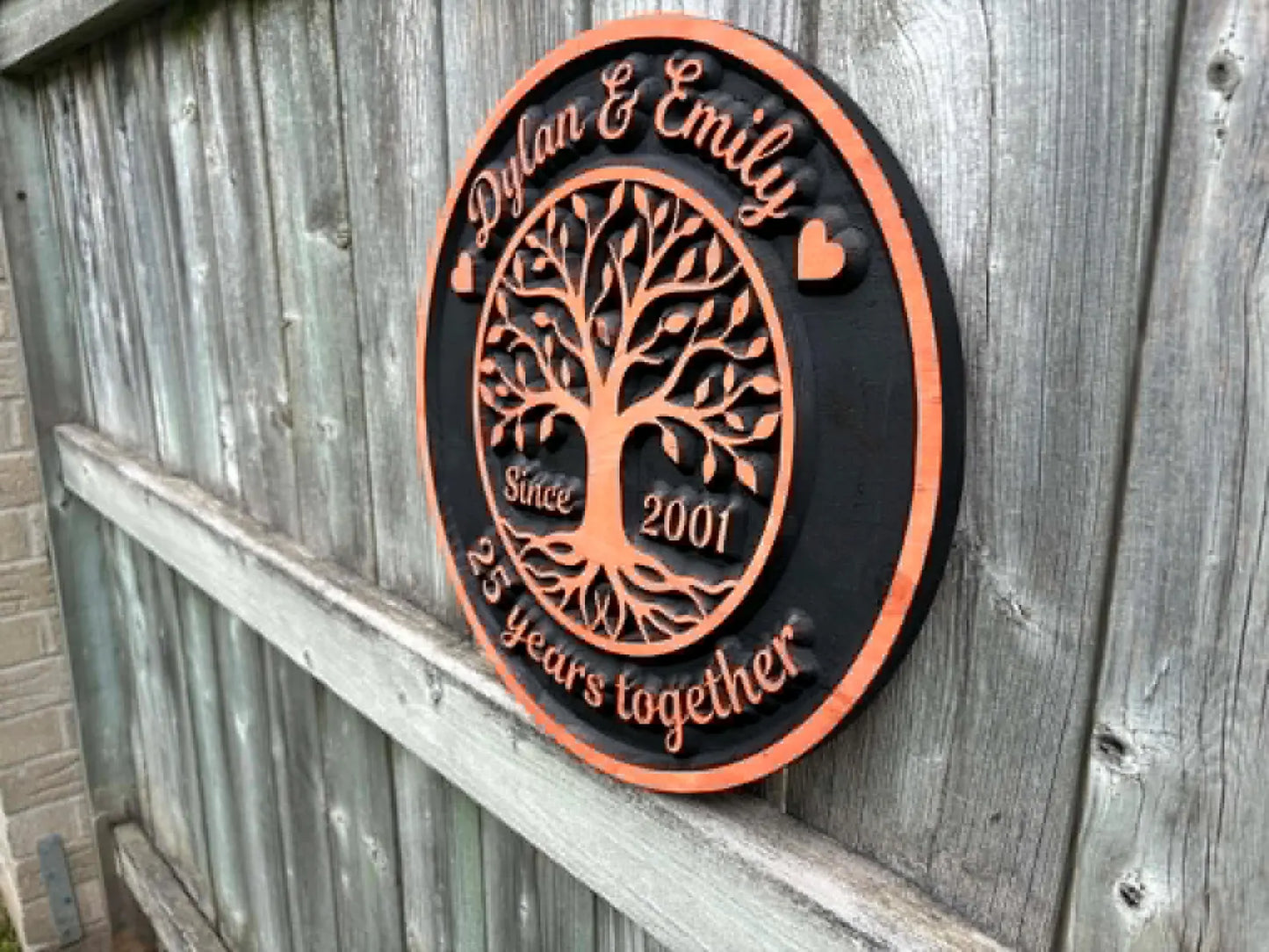 3D Tree of Life Couples Sign