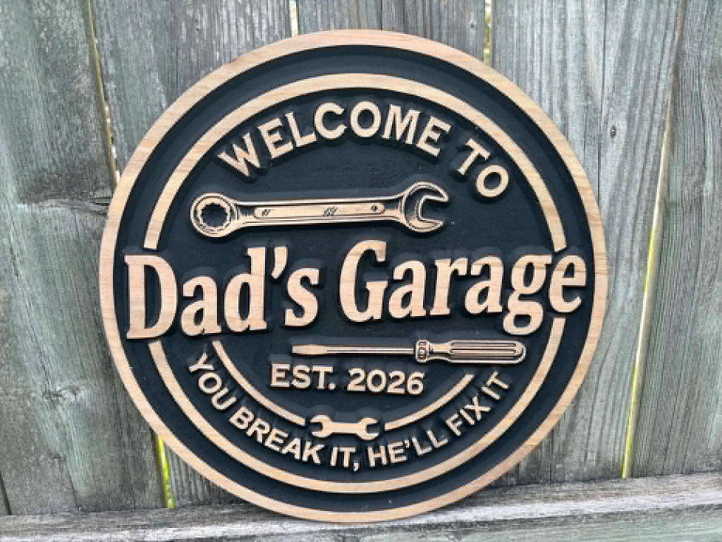 3D Workshop Sign