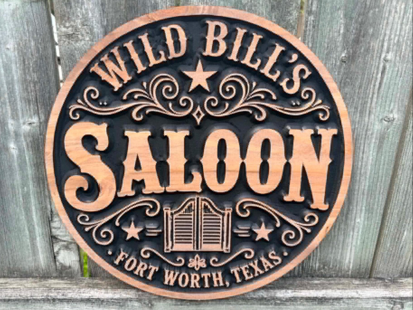 3D Saloon Sign