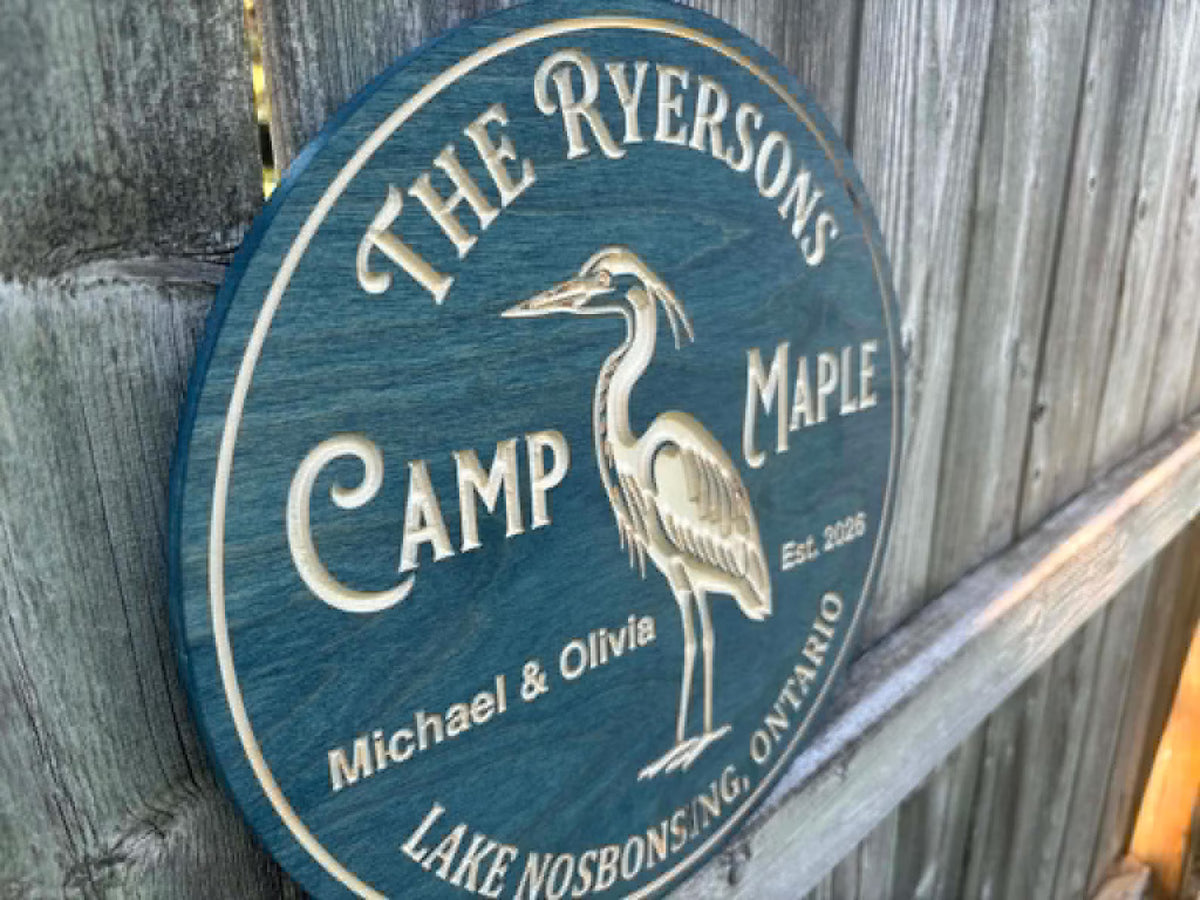 Custom Heron Sign