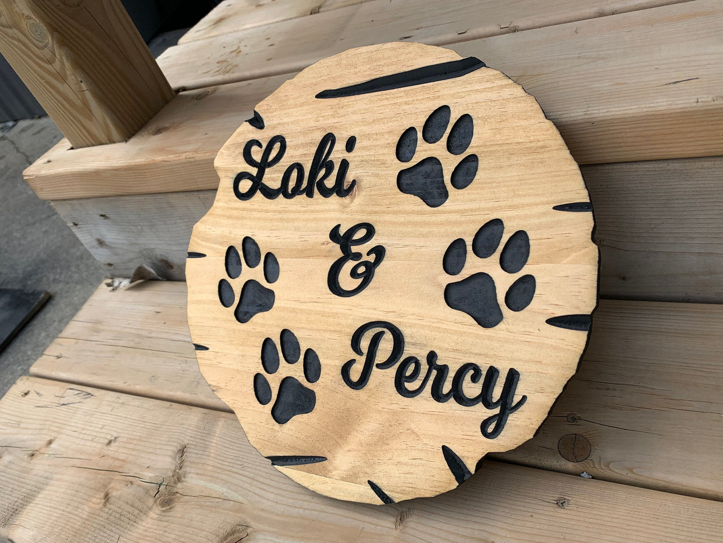 Custom Dog Paw Sign