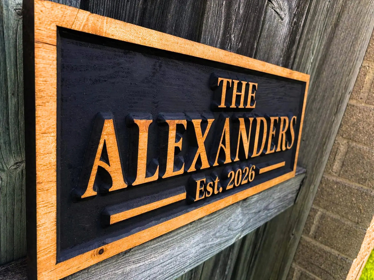 3D Wood Sign