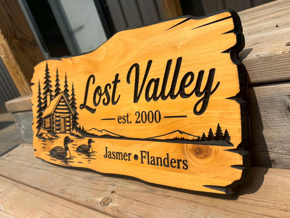 Lakehouse Loon Rustic Sign