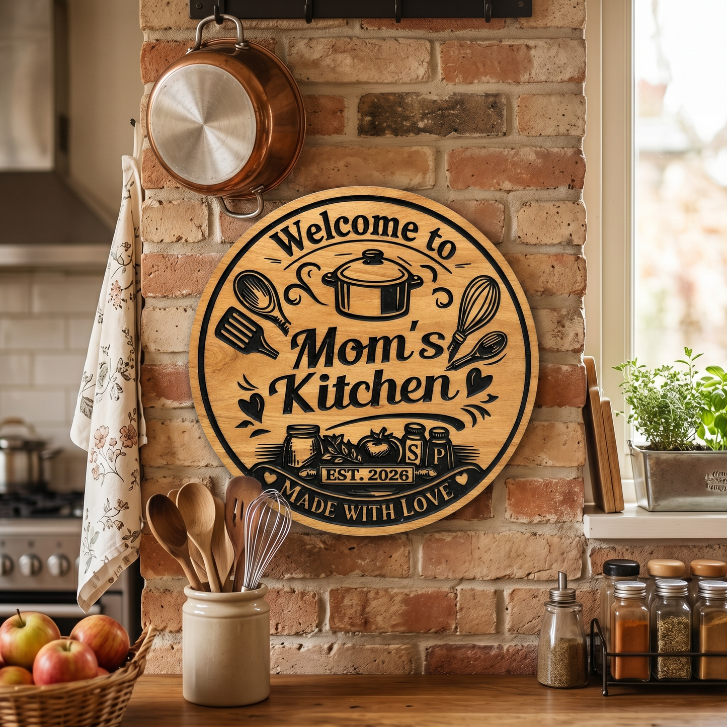 Mom's Kitchen Sign