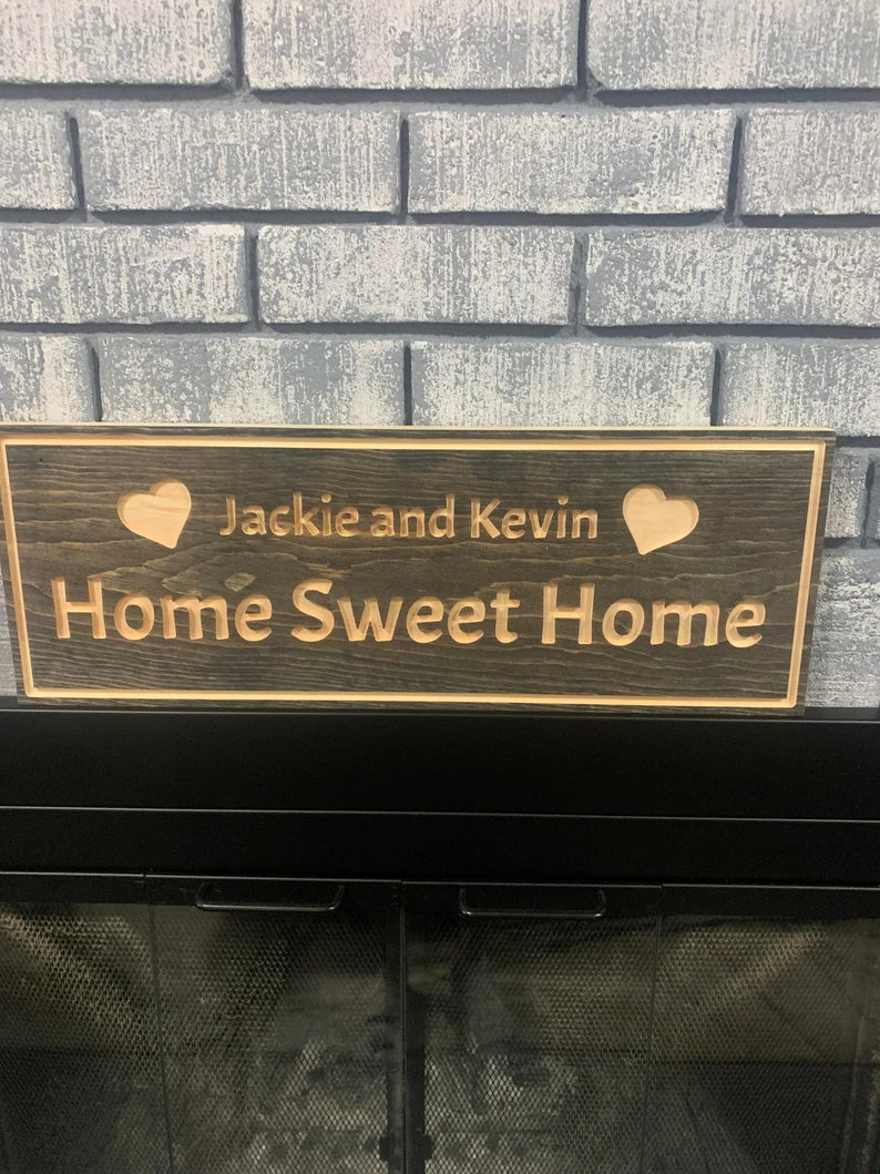 Personalized Couples Sign, Home Sweet Home