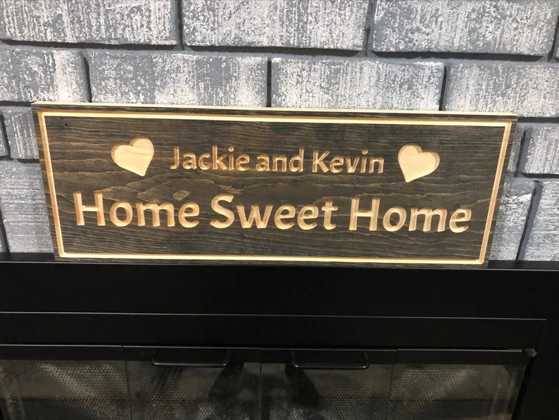 Personalized Couples Sign, Home Sweet Home