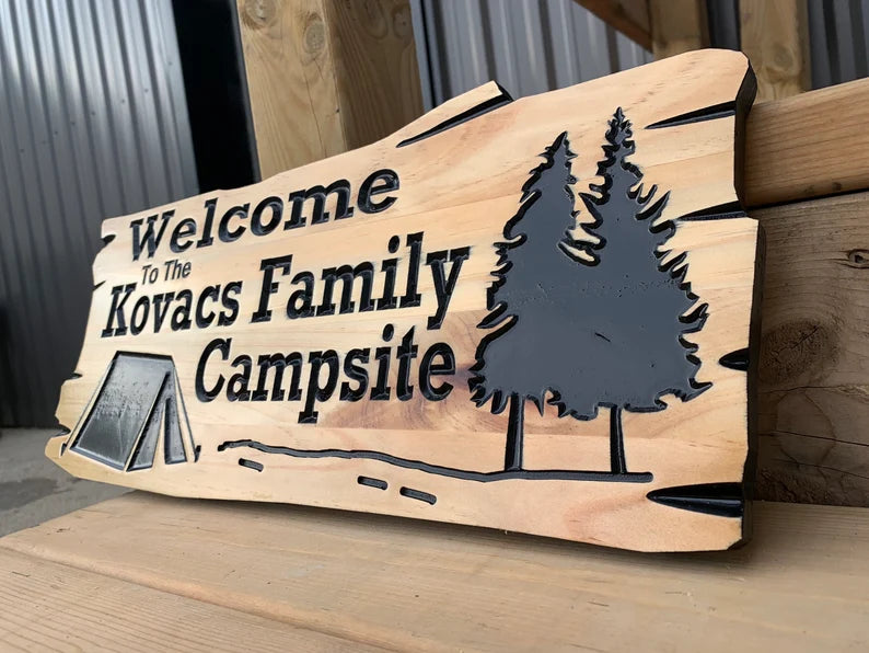 Outdoor Cottage Sign | Custom Cottage Sign | Wood Cottage Sign | Anniversary Gift | Welcome Sign | Rustic Cottage Sign | Engraved Sign