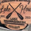 Custom Cottage Sign | Personalized Wood Sign | Wooden Lakehouse Sign | Custom Engraved Wood Sign| Outdoor Boat Signage