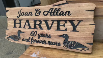 Custom Cottage Sign | Wood Cottage Sign | Anniversary Gift | Outdoor Cottage Plaque | Rustic Cottage Sign | Engraved Wooden Sign | Wood Sign