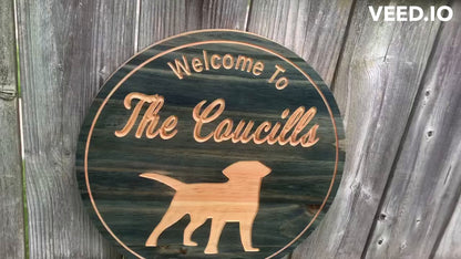 Custom Wooden Pet Sign | Dog Sign | Personalized Animal Lover Sign | Family Name Sign |