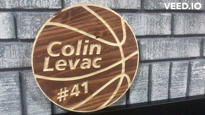 Custom Basketball Sign | Basketball Players | Personalized Sports Sign |