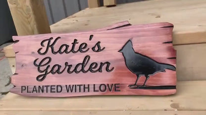 Outdoor Garden Sign | Custom Cottage Sign | Wood Cottage Sign | Anniversary Gift | Welcome Sign | Rustic Cottage Sign | Engraved Sign