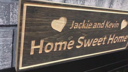 Personalized Couples Sign, Home Sweet Home