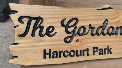 Outdoor Family Name Sign | Custom Cottage Sign | Wood Cottage Sign | Anniversary Gift | Welcome Sign | Rustic Cottage Sign | Engraved Sign