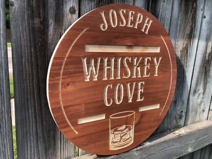 Custom Bar Sign | Personalized Wood Sign | Wooden Bar Sign | Custom Engraved Wood Sign