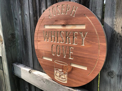 Custom Bar Sign | Personalized Wood Sign | Wooden Bar Sign | Custom Engraved Wood Sign